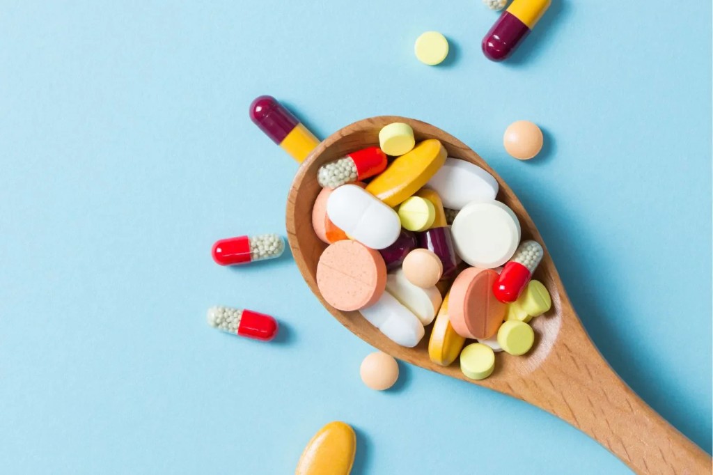 Medicine tablets in blister packs